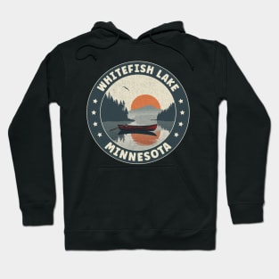 Whitefish Lake Minnesota Sunset Hoodie